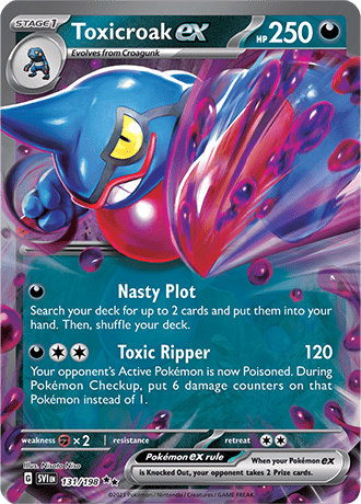 131.	Toxicroak ex - Scarlet &amp; Violet