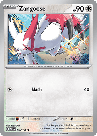 146.	Zangoose - Scarlet &amp; Violet