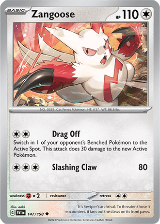 147.	Zangoose - Scarlet &amp; Violet