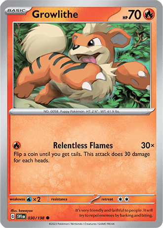 030. Growlithe - Scarlet &amp; Violet