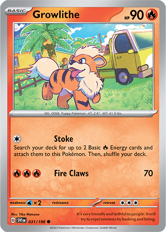 031.	Growlithe - Scarlet &amp; Violet