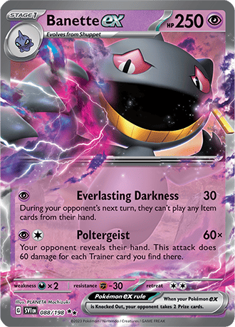 088. Banette EX - Scarlet &amp; Violet