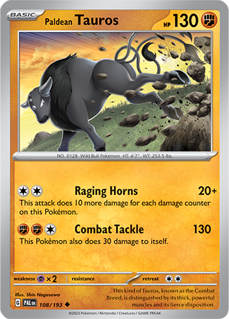 108. Paldean Tauros - Paldea Evolved