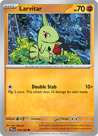 110. Larvitar - Paldea Evolved