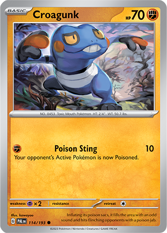 114. Croagunk - Paldea Evolved