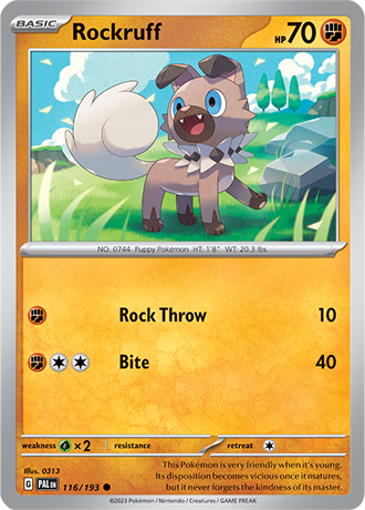 116. Rockruff - Paldea Evolved