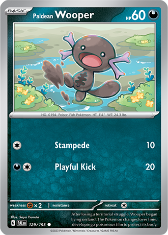 129. Paldean Wooper - Paldea Evolved