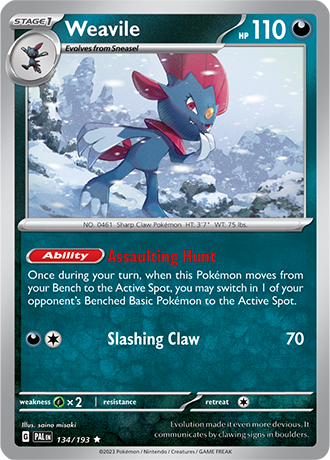 134. Weavile - Paldea Evolved