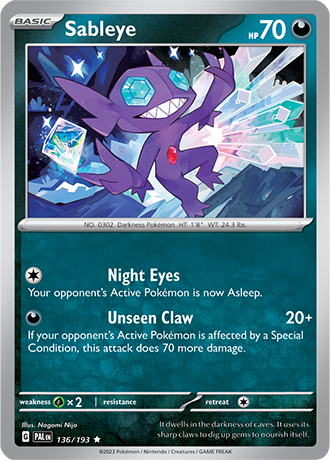 136. Sableye - Paldea Evolved