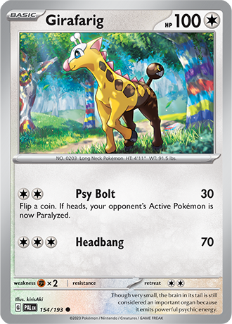 154. Girafarig - Paldea Evolved