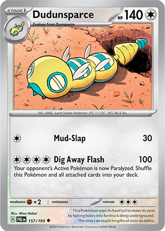 157. Dundunsparce - Paldea Evolved