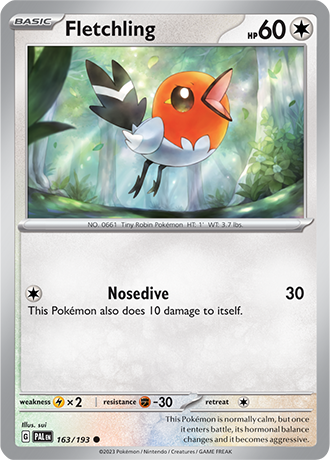 163. Fletchling - Paldea Evolved