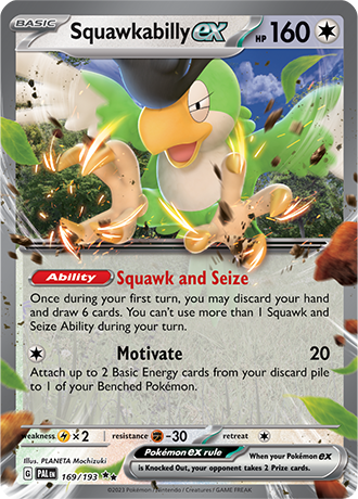 169. Squawkabilly EX - Paldea Evolved