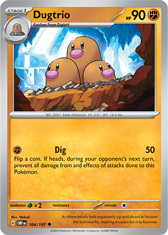 104. Dugtrio - Obsidian Flames