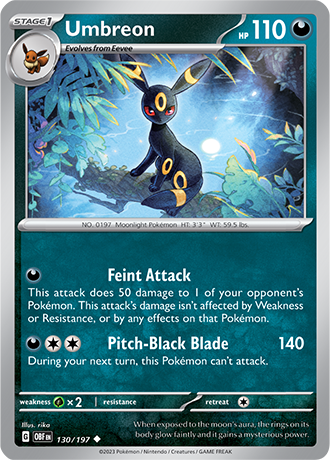 130. Umbreon - Obsidian Flames