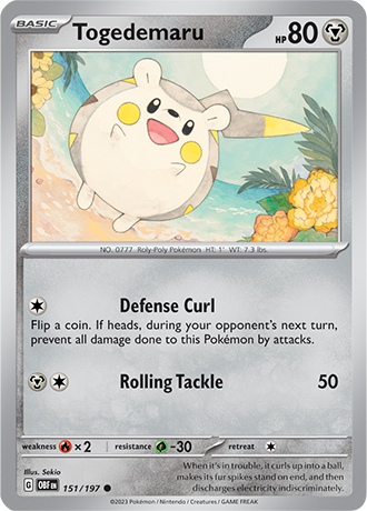 151. Togedemaru - Obsidian Flames