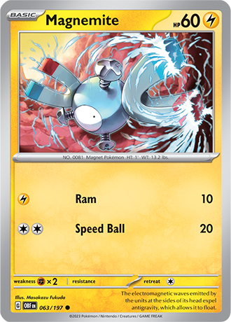 063 Magnemite - Obsidian Flames