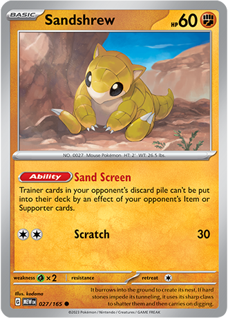 027. Sandshrew - 151