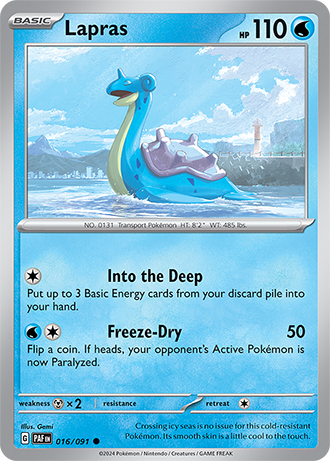 016. Lapras - Paldean Fates