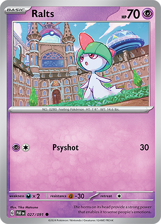 027. Ralts - Paldean Fates