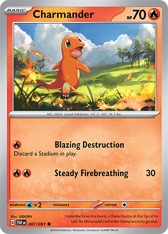 007.	Charmander - Paldean Fates